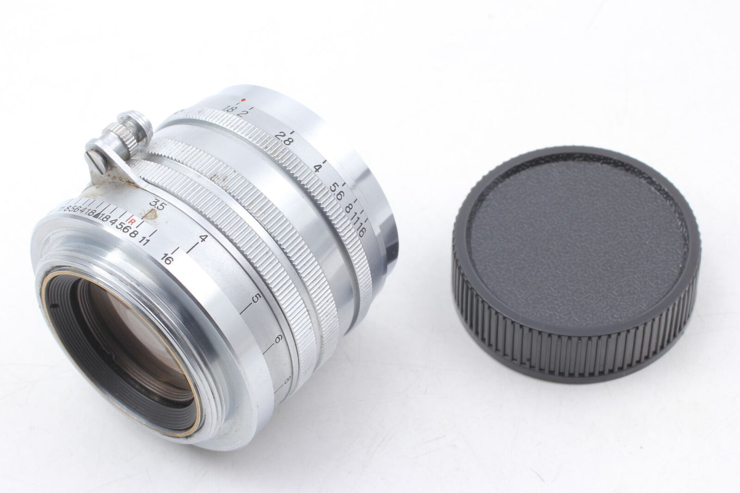 [Exc+5] Canon 50mm f1.8 Lens Leica Screw Mount L39 LTM Silver From JAPAN