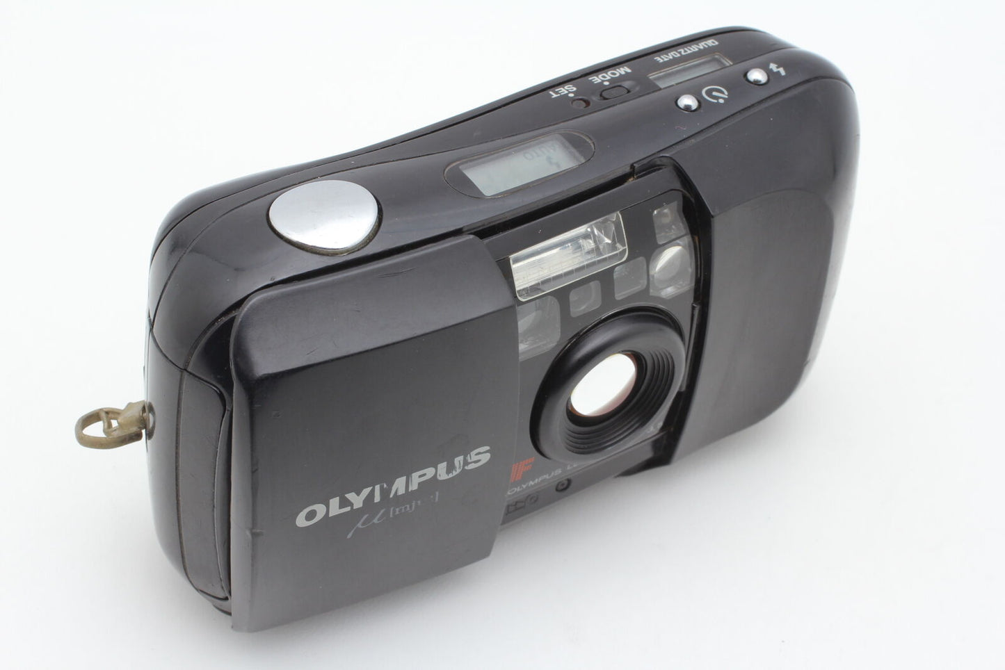 [Exc+5] Olympus mju Black 35mm Point & Shoot Compact Film Camera From JAPAN