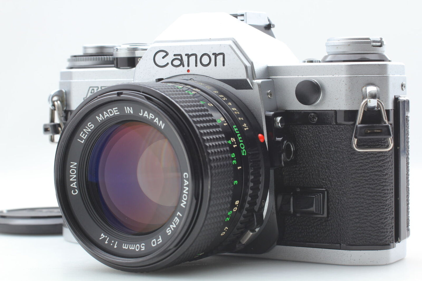 [Near MINT] Canon AE-1 Silver 35mm SLR Film Camera NEW FD 50mm f/1.4 From JAPAN