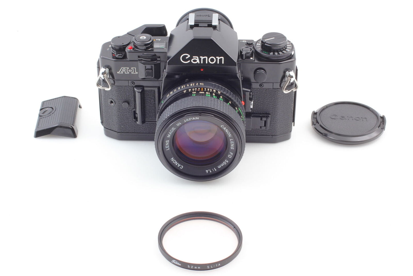 [Near MINT+++] Canon A-1 35mm SLR Film Camera New FD 50mm f/1.4 Lens From JAPAN