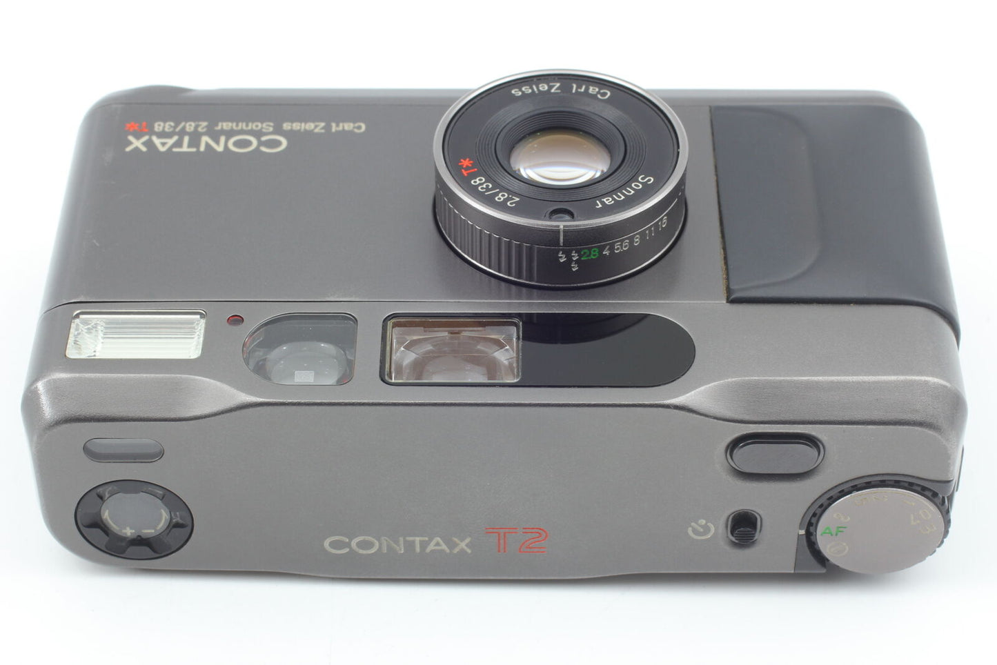 [N MINT] Contax T2 Titan Black Point & Shoot 35mm Compact Film Camera From JAPAN