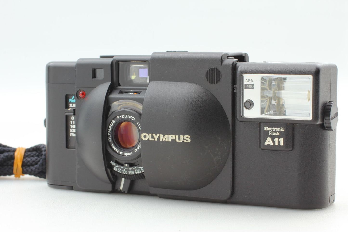 [Near MINT] Olympus XA 35mm Rangefinder Film Camera A11 Flash Works From JAPAN