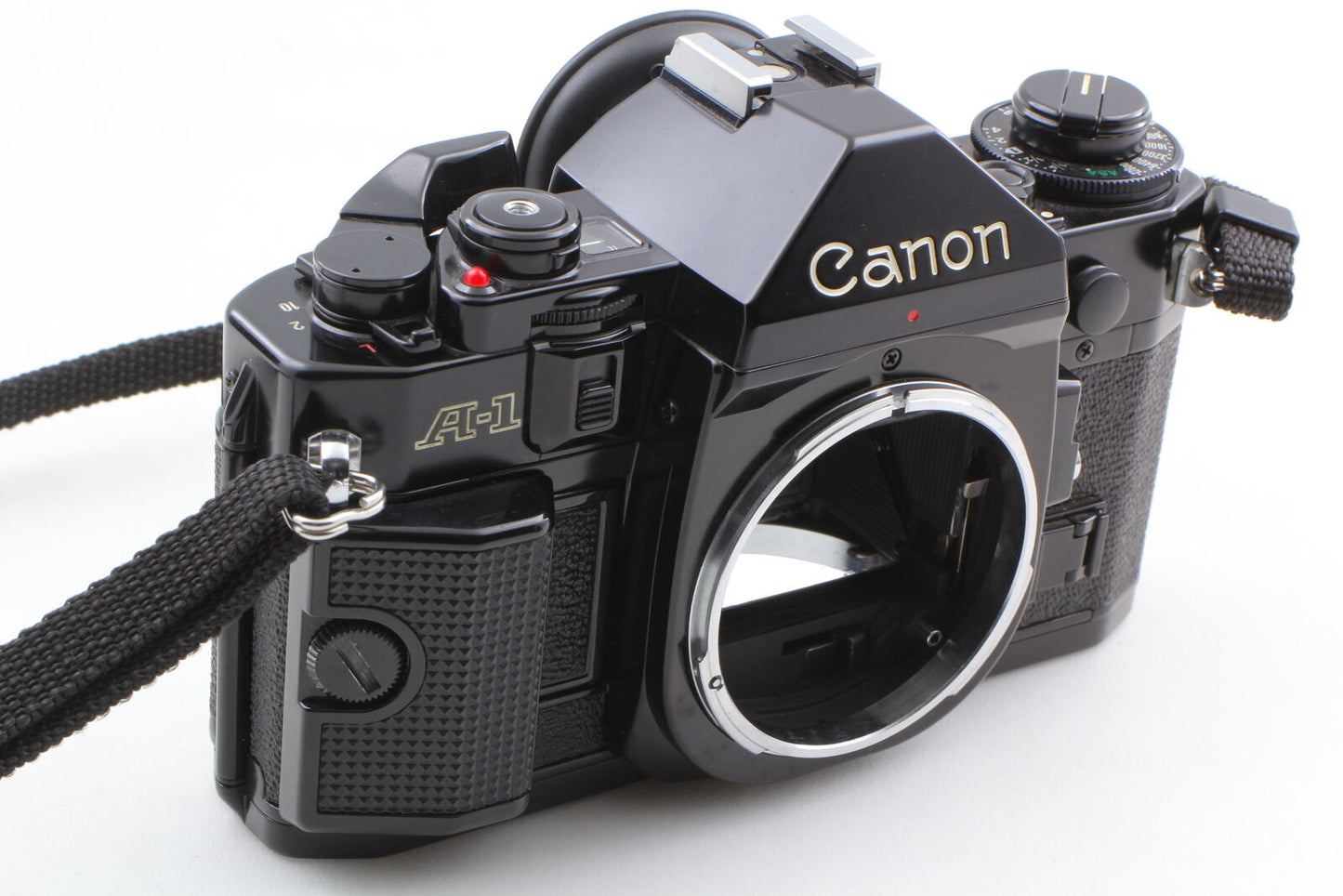 [Near MINT] Canon A-1 35mm SLR Film Camera Body with Strap Body Cap From JAPAN