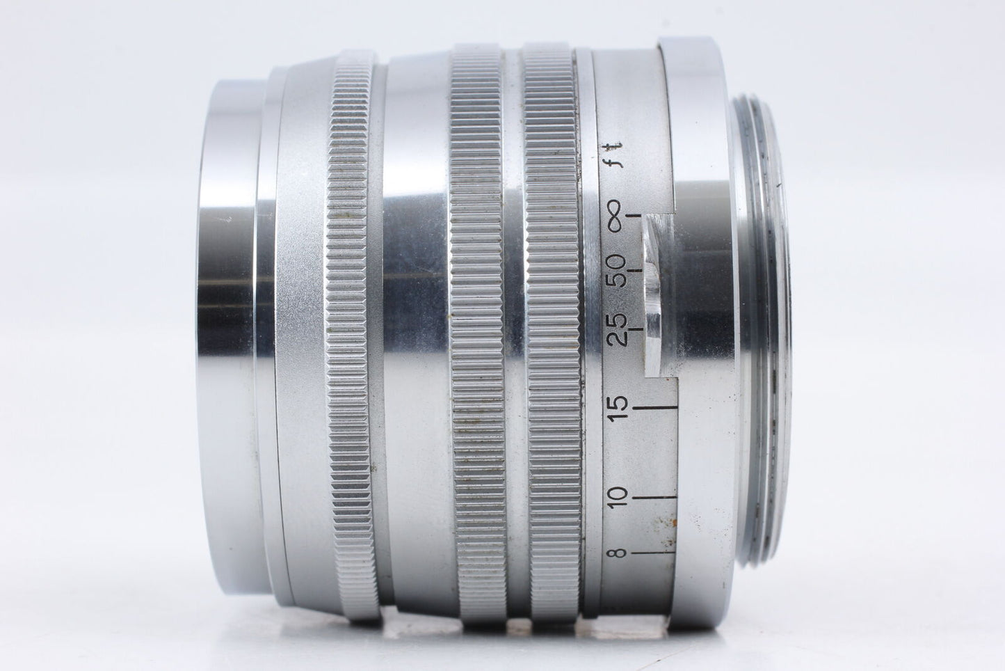 [Exc+5] Canon 50mm f1.8 Lens Leica Screw Mount L39 LTM Silver From JAPAN