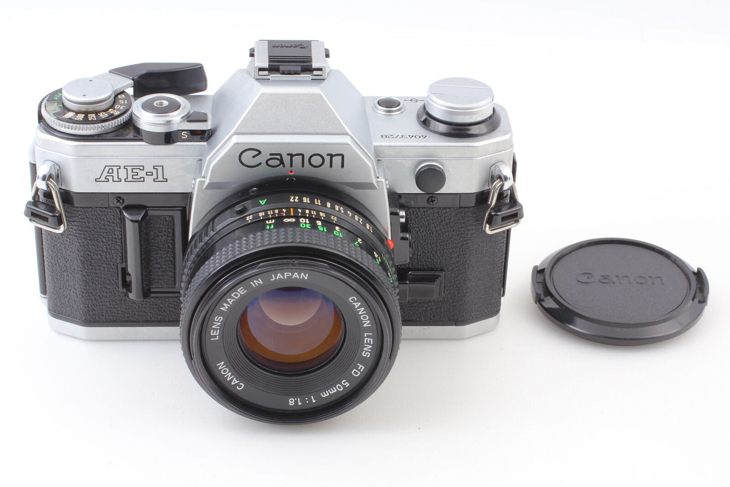 Tested [Near MINT] Canon AE-1 35mm SLR Film Camera Silver New FD 50mm F1.8 Lens