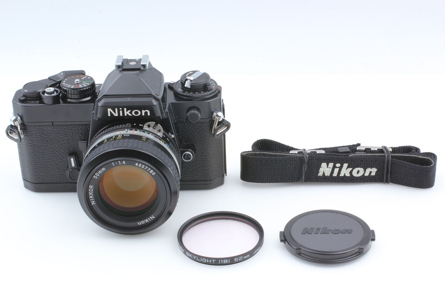 [MINT] Nikon FE Black SLR 35mm Film Camera Nikkor Ai 50mm f/1.4 Lens From JAPAN