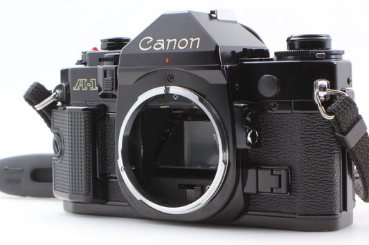 [Near MINT] Canon A-1 35mm SLR Film Camera Body with Strap Body Cap From JAPAN