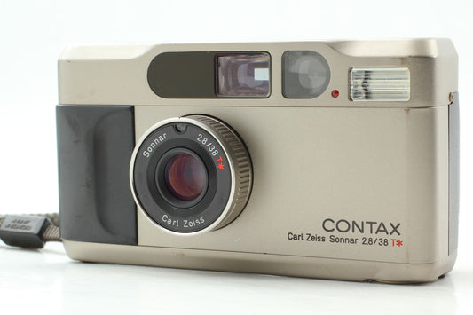 READ *Near MINT* Contax T2 Titan Silver 35mm Point&Shoot Film Camera From JAPAN