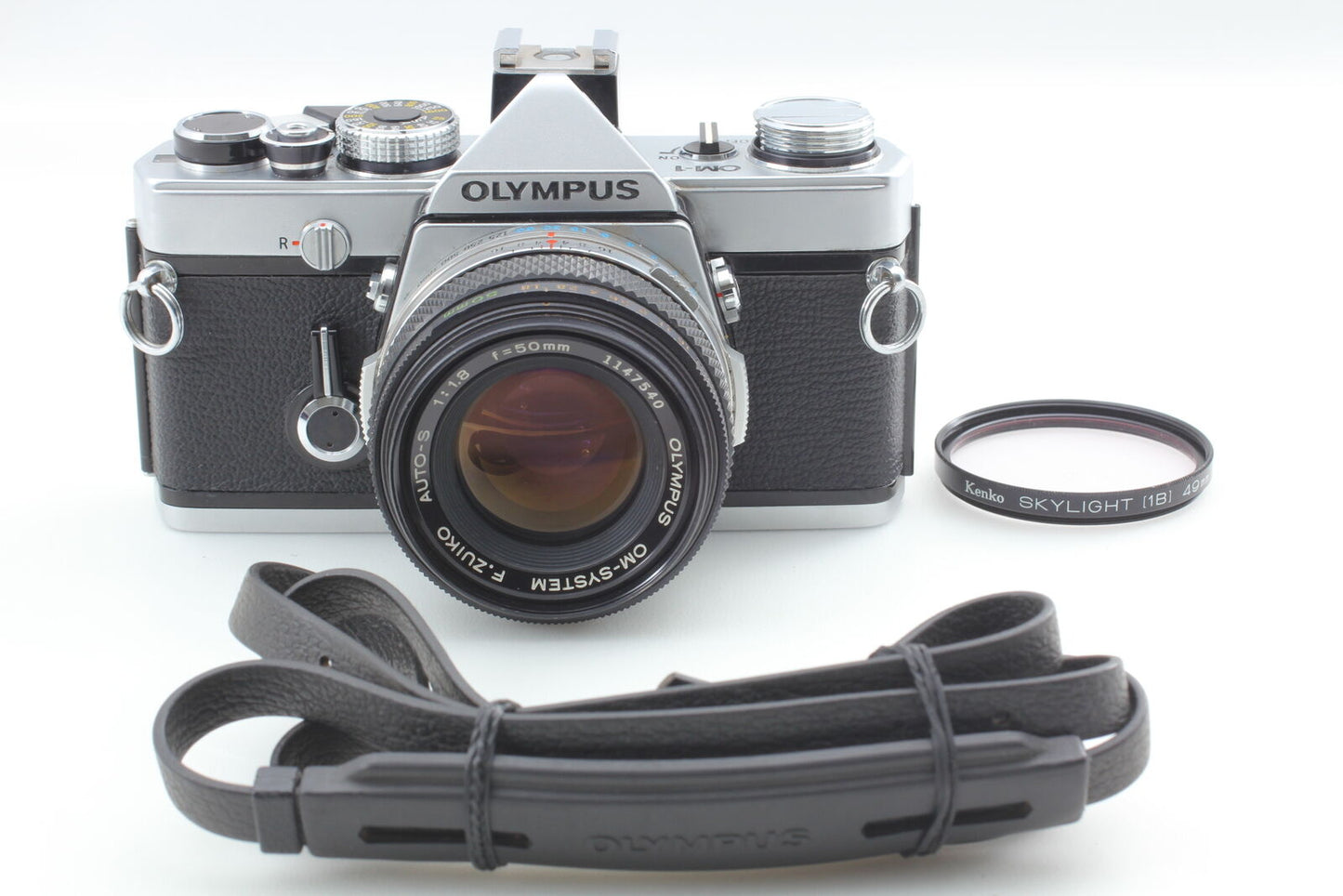 [Near MINT] Olympus OM-1 SLR Camera w/ F.Zuiko Auto-S 50mm F1.8 Lens From JAPAN