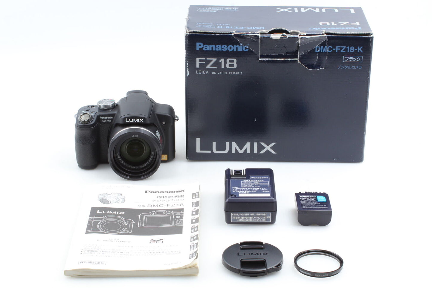 [Near MINT]  Panasonic LUMIX DMC-FZ18 8.1MP Digital Camera Black From JAPAN