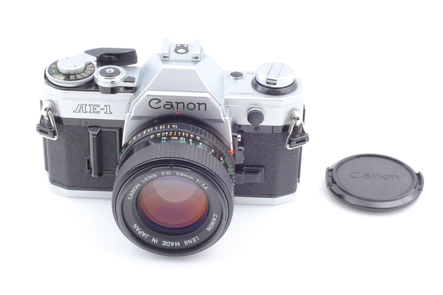 [Near MINT] Canon AE-1 Silver 35mm SLR Film Camera NEW FD 50mm f/1.4 From JAPAN