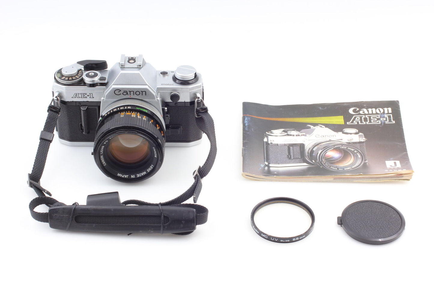 [Near MINT] Canon AE-1 35mm SLR Film Camera New FD 50mm F1.4 S.S.C From JAPAN