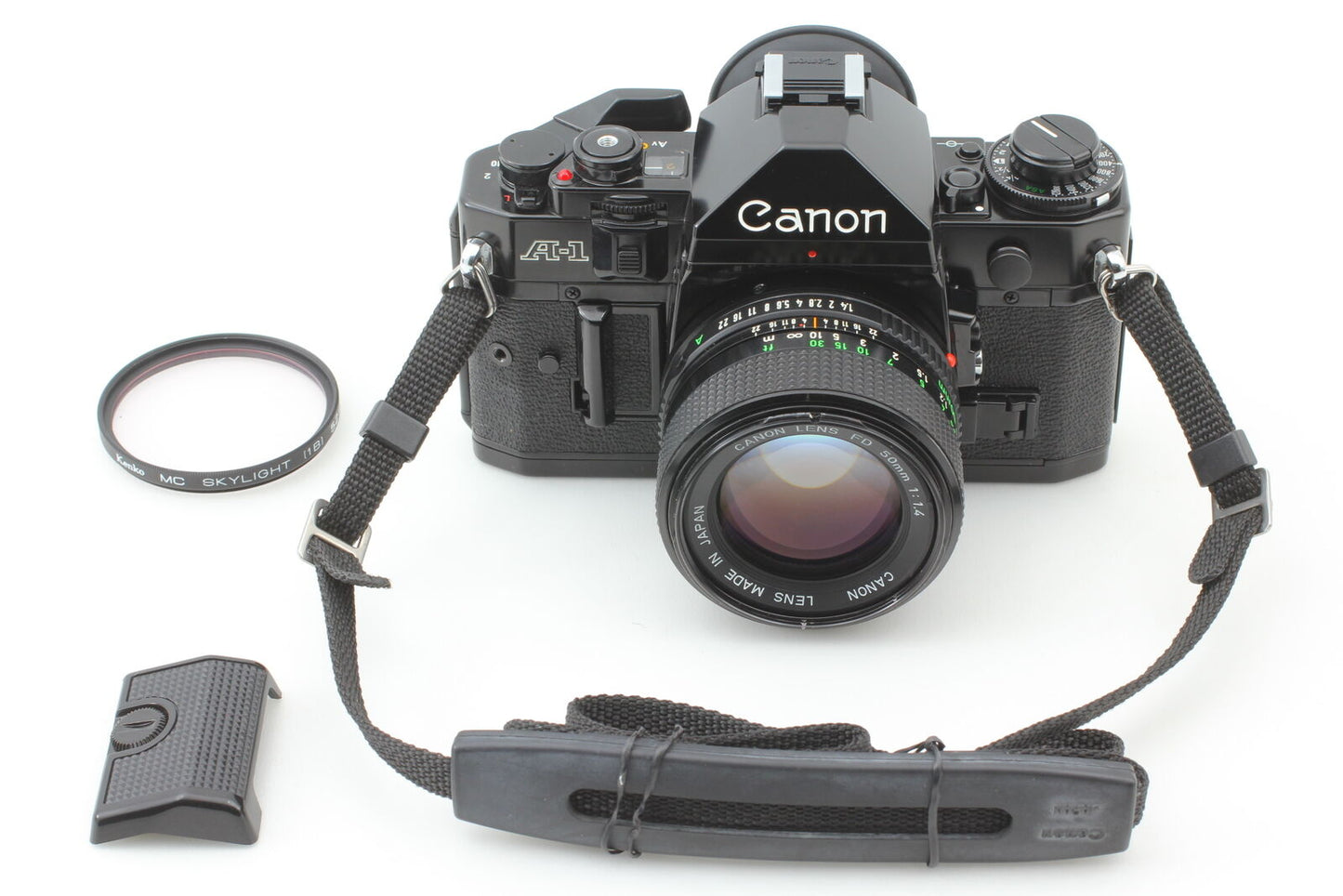 [Near MINT] Canon A-1 35mm SLR Film Camera New FD 50mm f/1.4 Lens From JAPAN