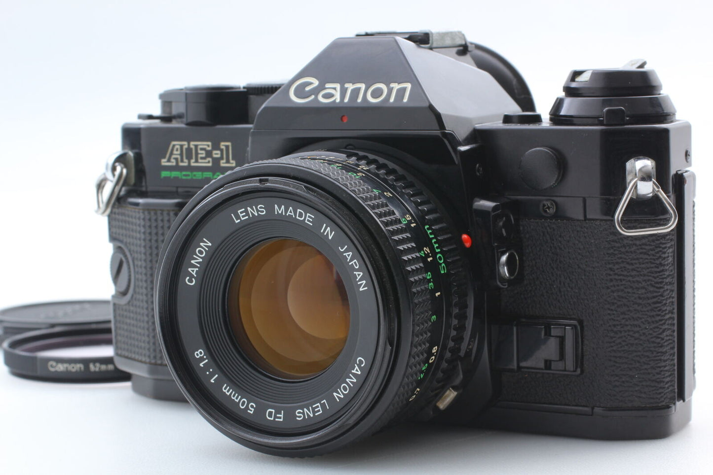 [Near MINT] Canon AE-1 Program 35mm SLR Film Camera NEW FD 50mm F/1.8 From JAPAN