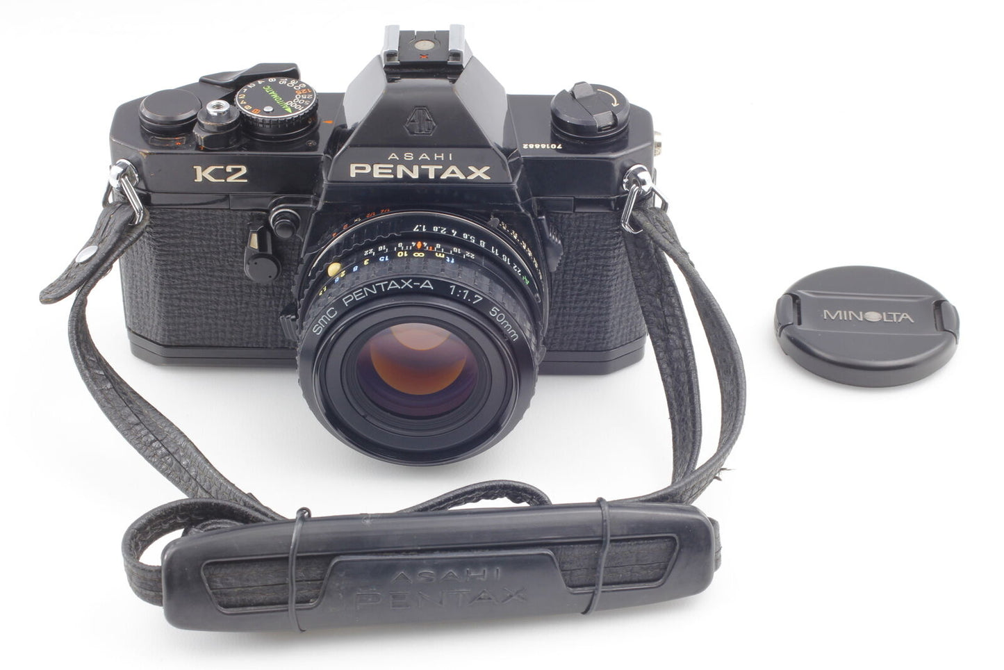 [Near MINT+++] Pentax K2 Black SLR 35mm Film Camera SMC 50mm F1.7 From JAPAN