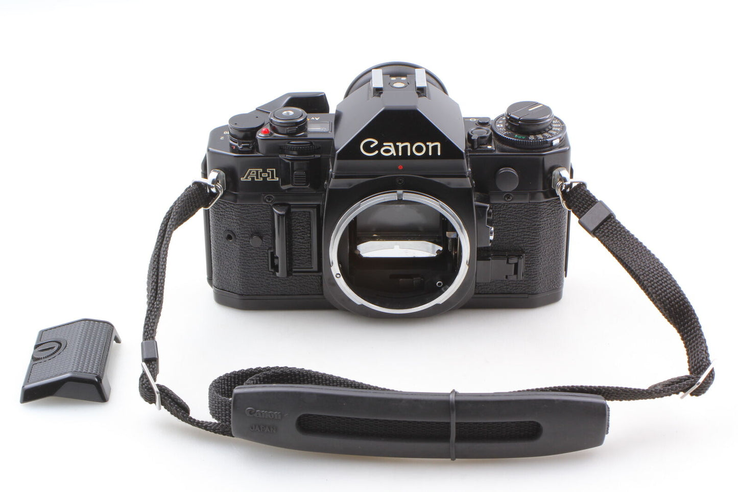 [Near MINT] Canon A-1 35mm SLR Film Camera Body with Strap Body Cap From JAPAN