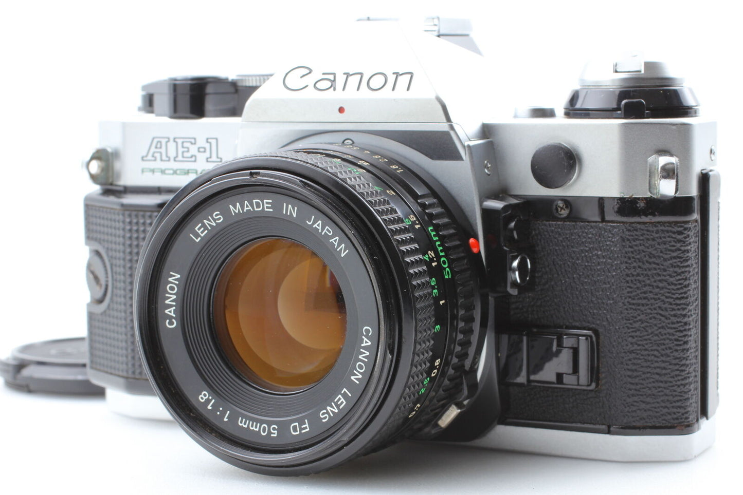 [Near MINT] Canon AE-1 Program 35mm SLR Film Camera NEW FD 50mm F/1.8 From JAPAN