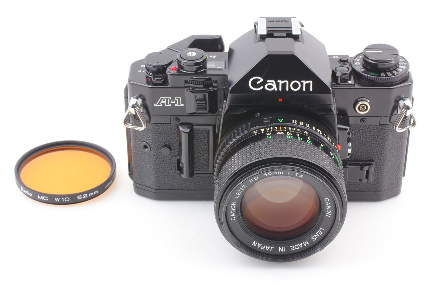 [Near MINT+++] Canon A-1 SLR 35mm Film Camera New FD 50mm F/1.4 Lens From JAPAN