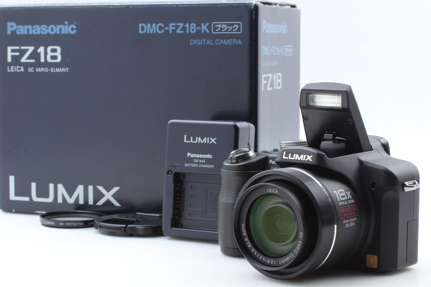 [Near MINT]  Panasonic LUMIX DMC-FZ18 8.1MP Digital Camera Black From JAPAN