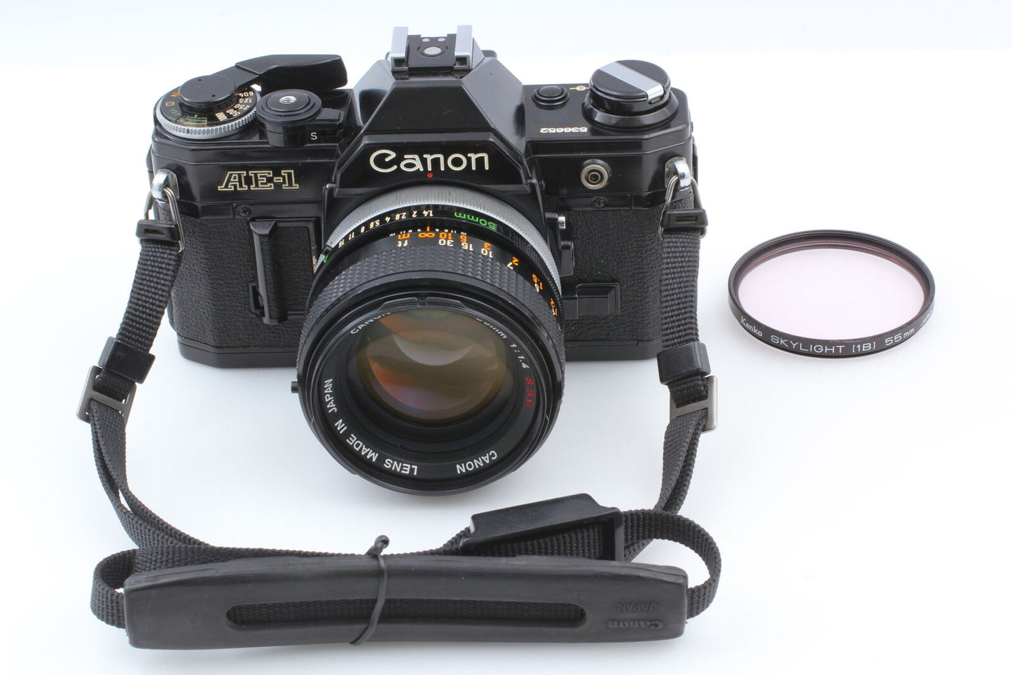 [Near MINT] Canon AE-1 35mm SLR Film Camera FD 50mm f/1.4 S.S.C MF Lens JAPAN