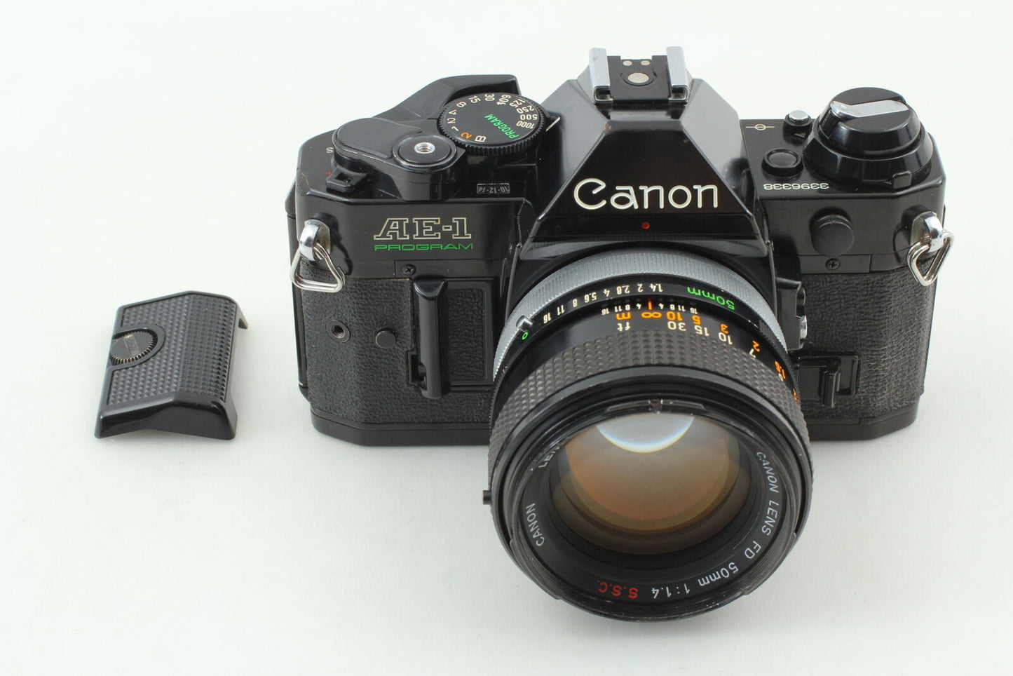 [NEAR MINT] Canon AE-1 Program SLR Film Camera FD 50mm f/1.4 S.S.C Lens JAPAN