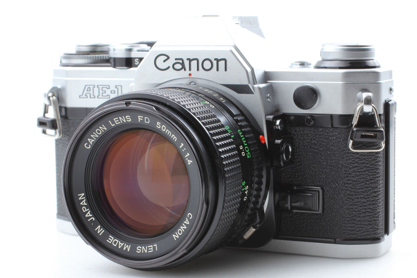 [Near MINT] Canon AE-1 Program 35mm SLR Film Camera NEW FD 50mm F/1.8 From JAPAN