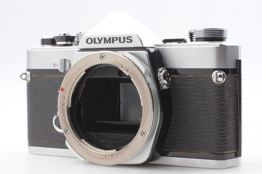 [Near MINT] Olympus OM-1 Silver 35mm SLR Film Camera Light Meter Works JAPAN