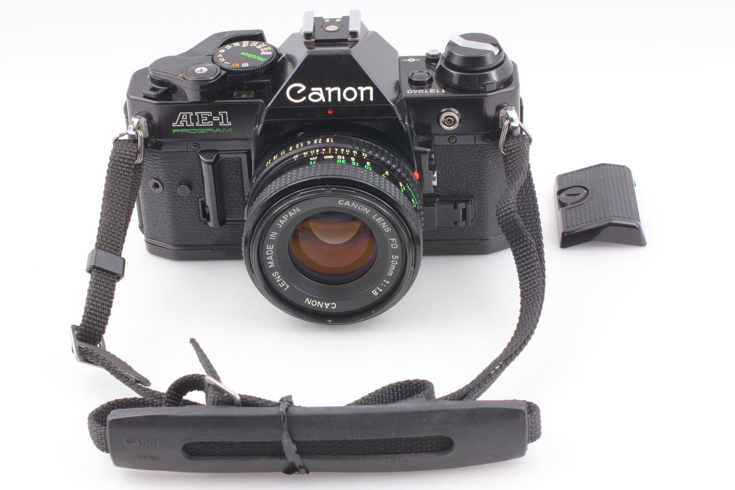 [Near MINT] Canon AE-1 Program 35mm SLR Film Camera NEW FD 50mm F/1.8 From JAPAN