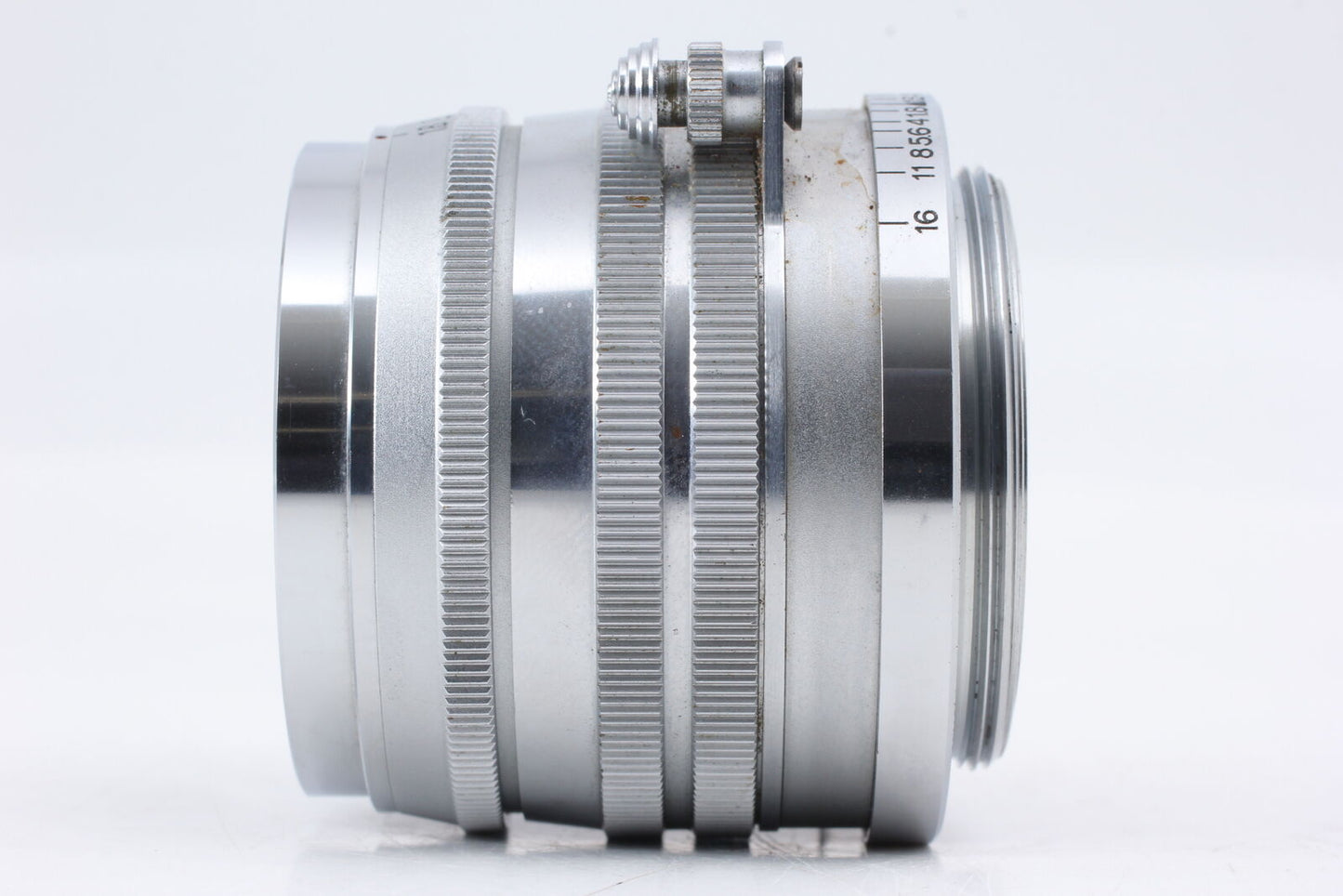 [Exc+5] Canon 50mm f1.8 Lens Leica Screw Mount L39 LTM Silver From JAPAN