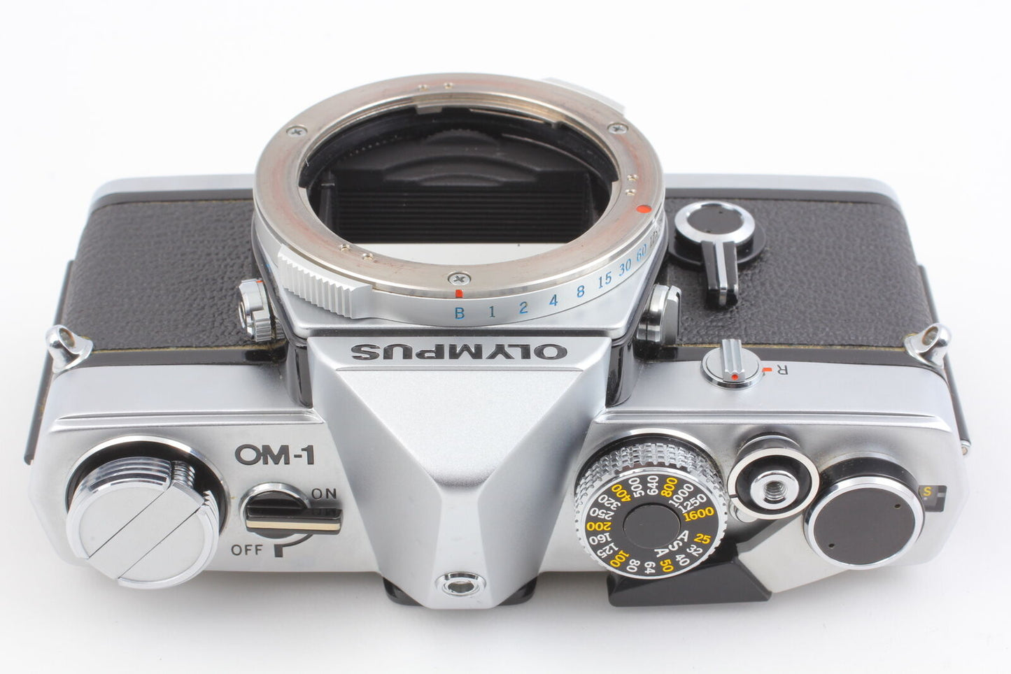 [Near MINT] Olympus OM-1 Silver 35mm SLR Film Camera Light Meter Works JAPAN