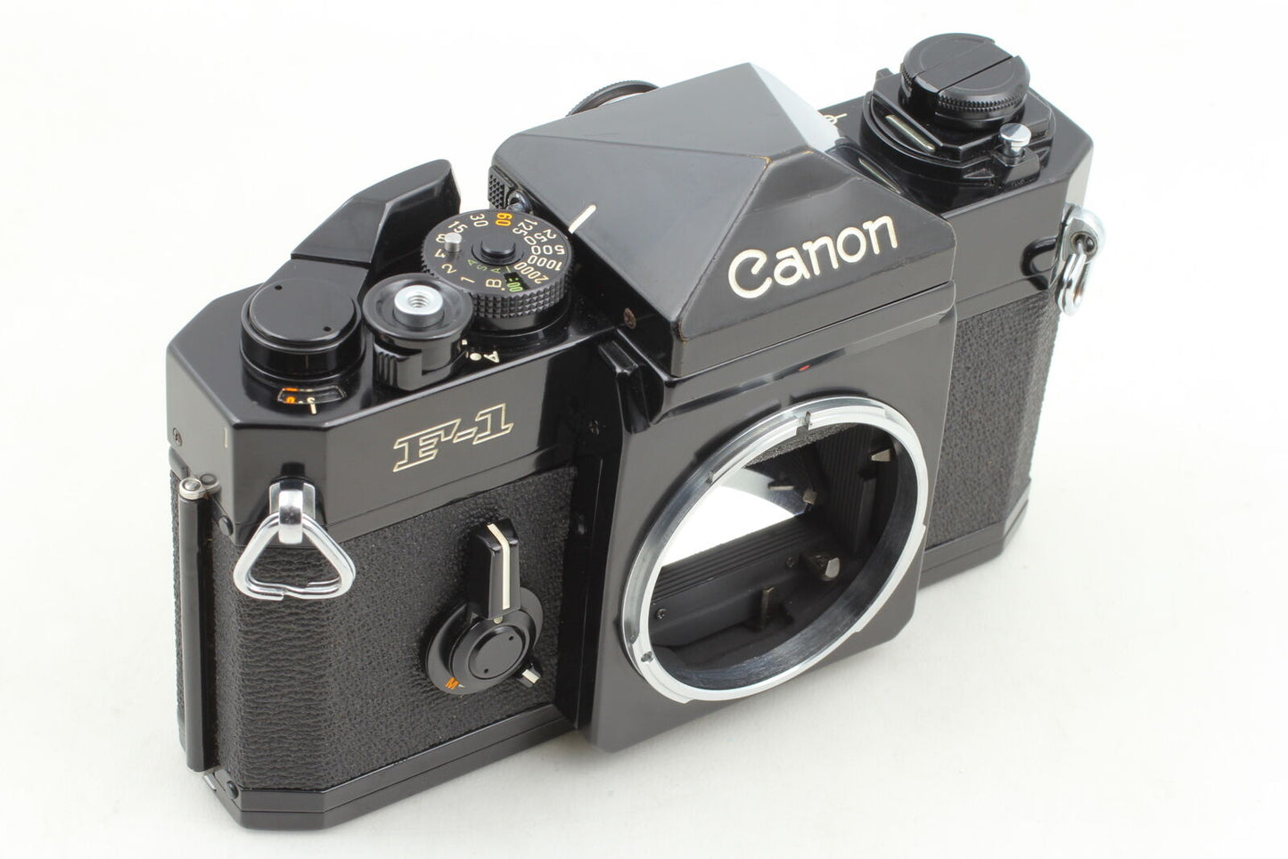 [Near MINT]  Canon F-1 Late Model 35mm SLR Film Camera Black Body From JAPAN