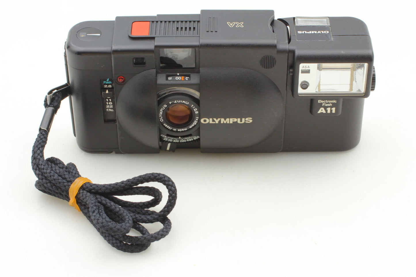 [Near MINT] Olympus XA 35mm Rangefinder Film Camera A11 Flash Works From JAPAN