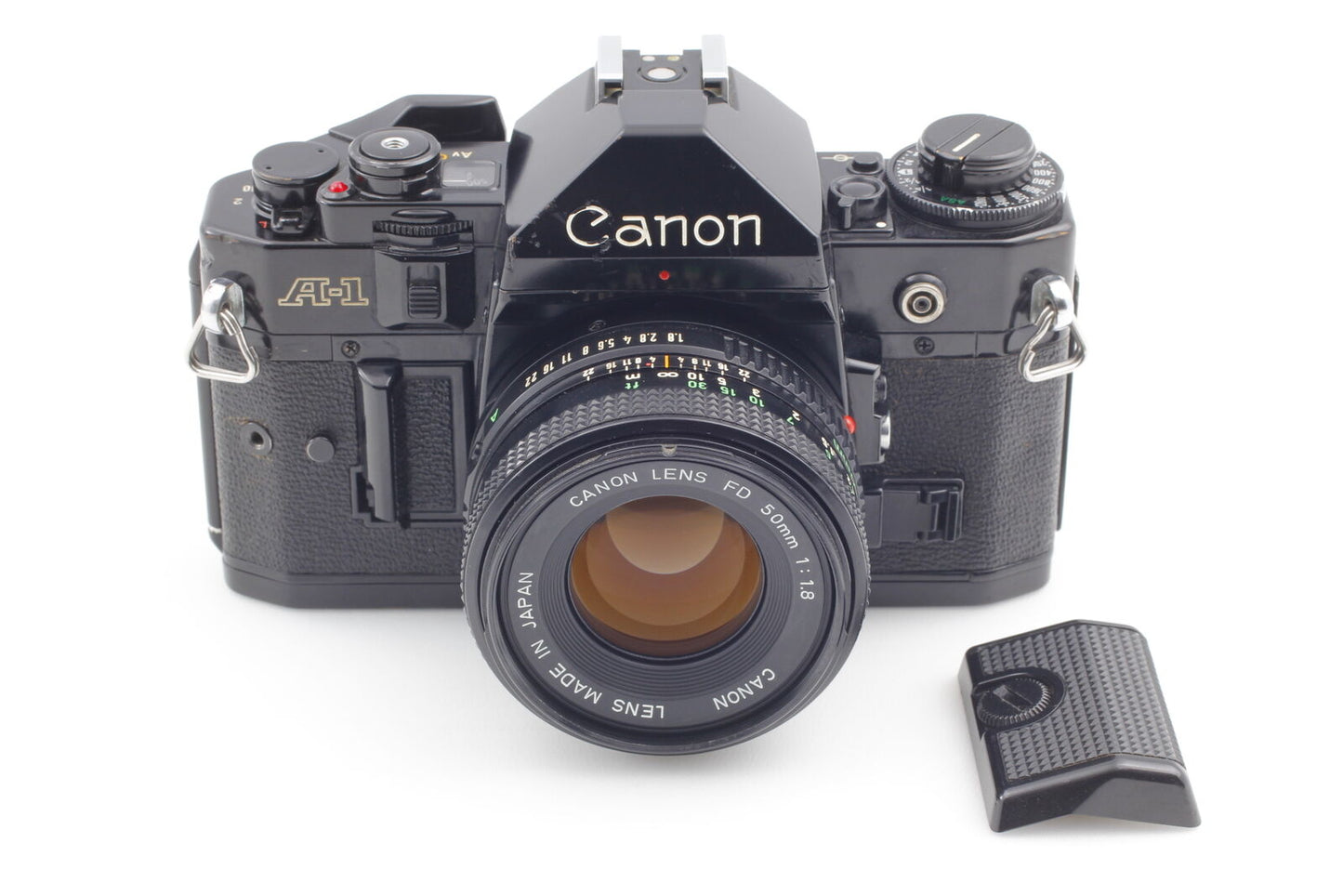 [Near MINT] Canon AE-1 35mm SLR Film Camera New FD 50mm f/1.8 Lens From JAPAN