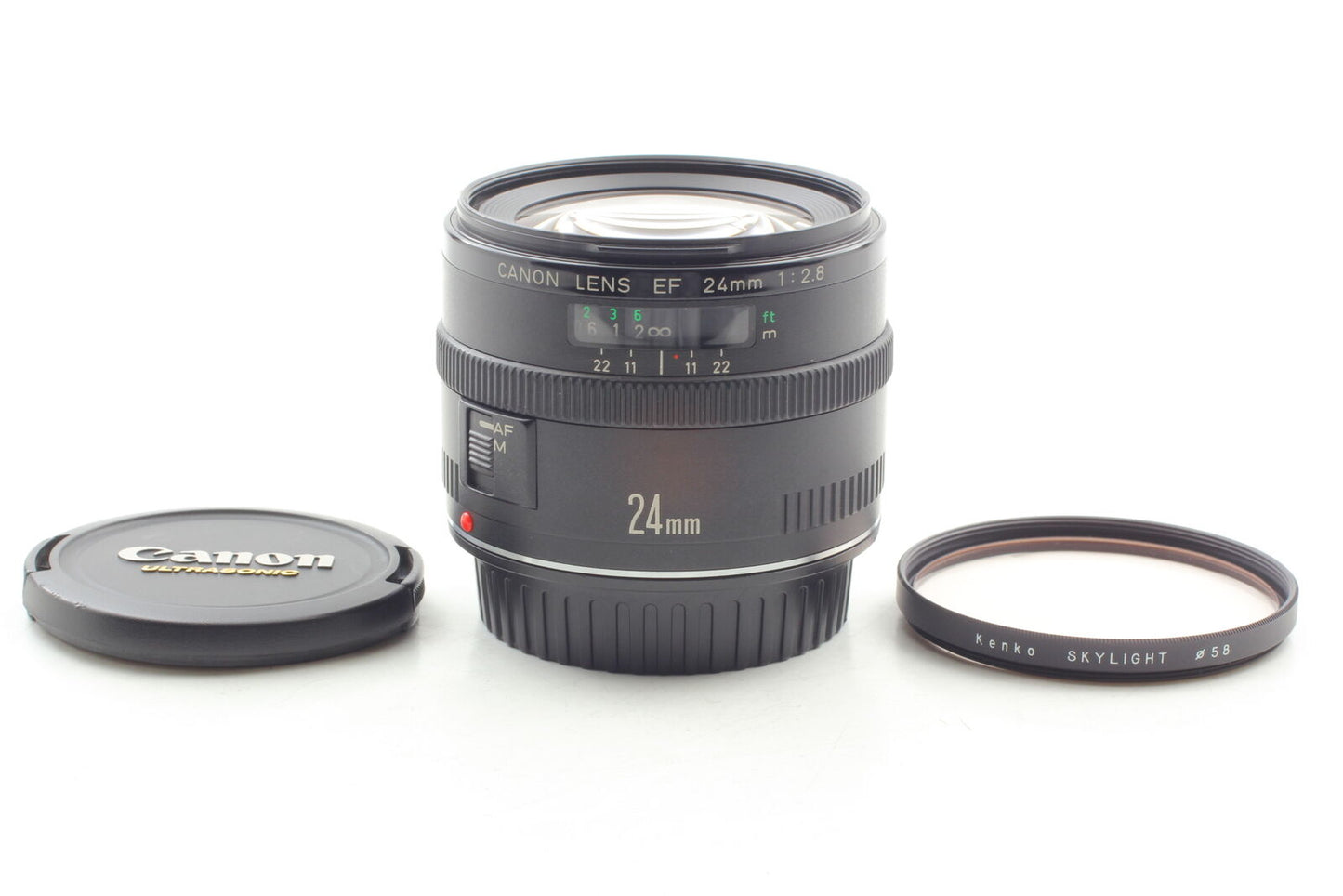 [Near MINT] Canon EF 24mm F2.8 Wide Angle AF Lens for EOS EF Mount From JAPAN