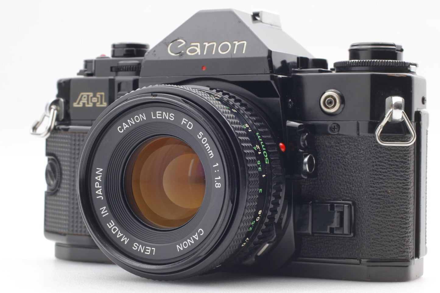 [Near MINT] Canon AE-1 35mm SLR Film Camera New FD 50mm f/1.8 Lens From JAPAN