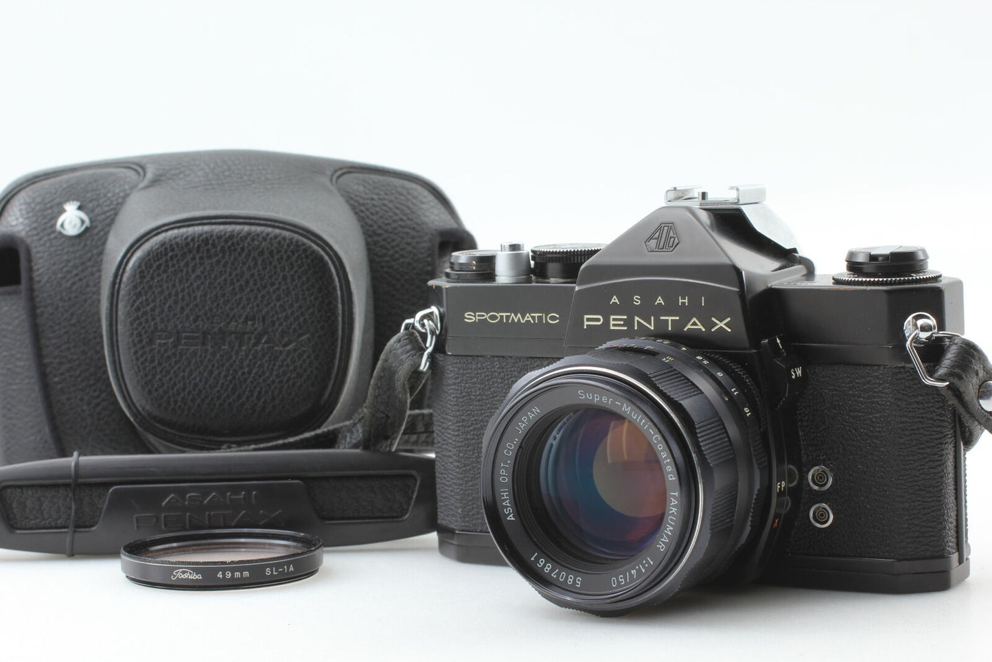 Read [N MINT] PENTAX SPOTMATIC 35mm Film Camera SLR Black Takumar 50mm f1.4 Lens