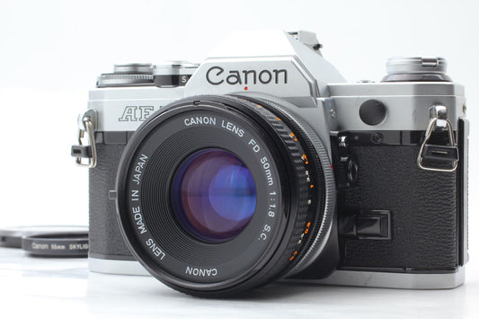 [Near MINT+++] Canon AE-1 35mm SLR Film Camera FD 50mm f/1.8 S.C Lens From JAPAN