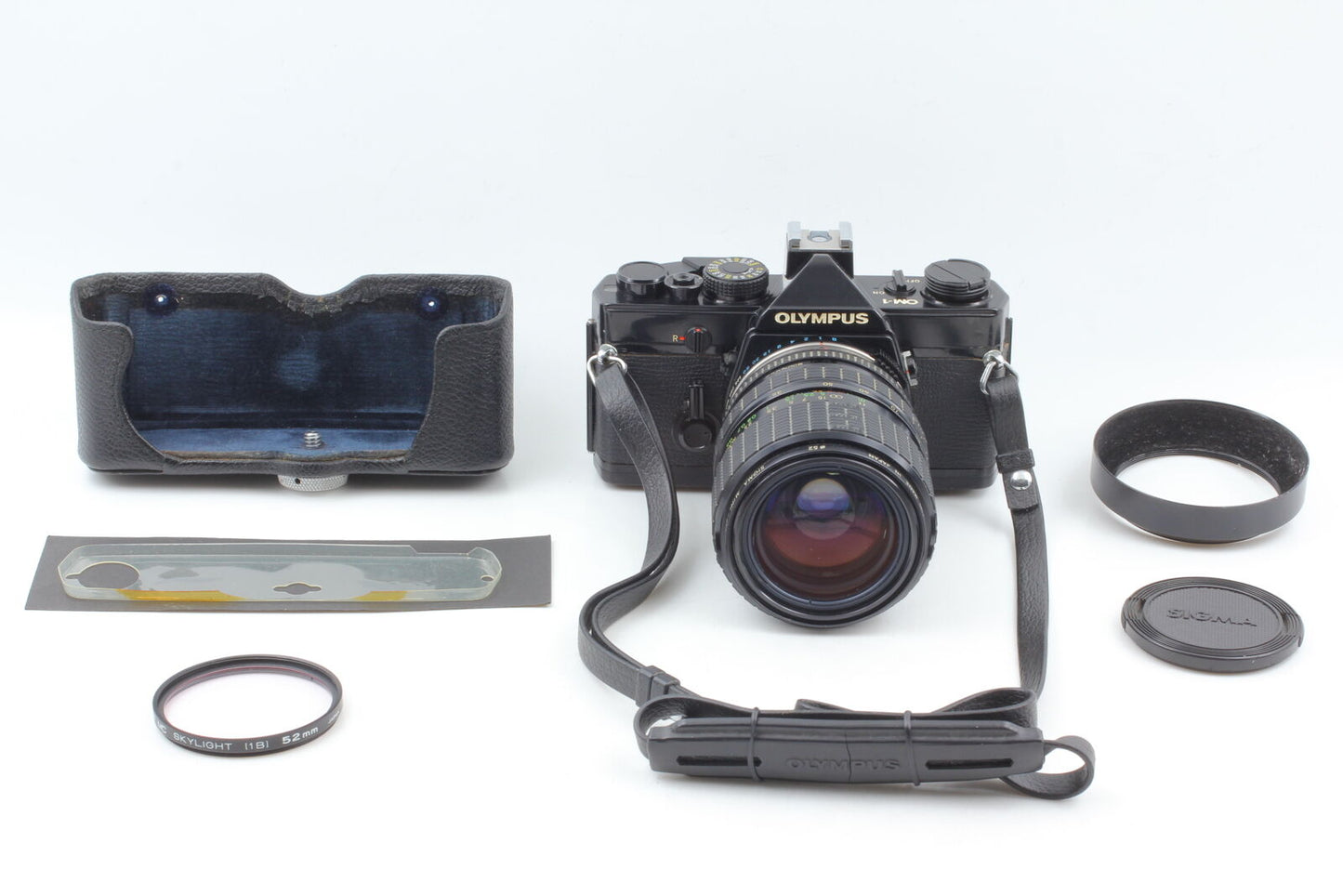 [Near MINT] Olympus OM-1 Black 35mm SLR Film Camera - Bonus Lens From JAPAN