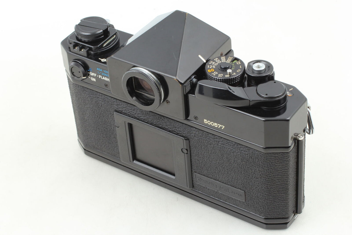 [Near MINT]  Canon F-1 Late Model 35mm SLR Film Camera Black Body From JAPAN